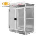 Galvanized collapsible gas storage cages container